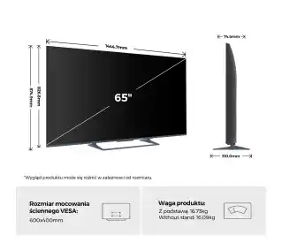 Haier H65S90GUX 65 QLED 4K Telewizor QLED