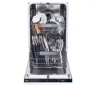 Haier i-Pro Shine Seria 4 XI0C3TB3FB 44,8cm Automatyczne otwieranie drzwi Zdalne sterowanie Zmywarka do zabudowy