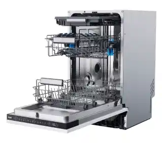 Haier i-Pro Shine Seria 4 XI1C1TB4LPCFB 44,8cm Automatycznie otwierane drzwi Zdalne sterowanie Zmywarka do zabudowy