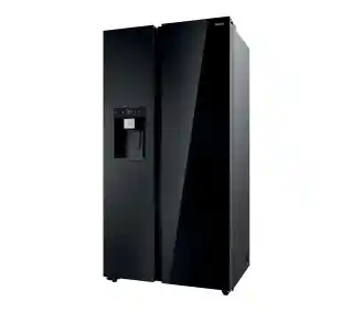 Haier SBS HSW79F18DIGB No Frost 177,5cm Dystrybutor wody i lodu Czarne szkło Lodówka