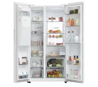 Haier SBS HSW79F18DIGW 177,5cm Biały Lodówka