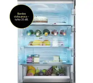 Haier Seria 5 HTW5618DNMG Pełny No Frost 185cm Szuflada z kontrolą wilgotności Zdalne sterowanie Inox Lodówka