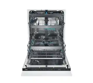 Haier Xynergy XS 63A4M4B 59,7cm Automatyczne otwieranie drzwi Szuflada na sztućce Zdalne sterowanie Zmywarka do zabudowy