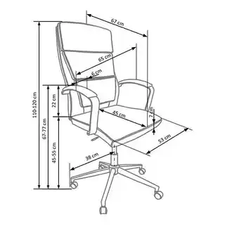Halmar Fotel Obrotowy Aurelius Biały Kobiecy Design