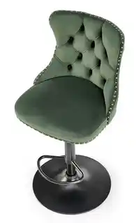 Halmar Hoker H-117 Zielony ciemny welurowy hoker glamour pikowany