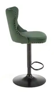 Halmar Hoker H-117 Zielony ciemny welurowy hoker glamour pikowany