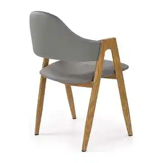 Halmar Krzesło Do Salonu Drewno-dąb Miodowy Eko Skóra