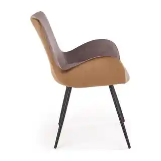 Halmar Krzesło K-392 szary tapicerowane drewno metal nowoczesne