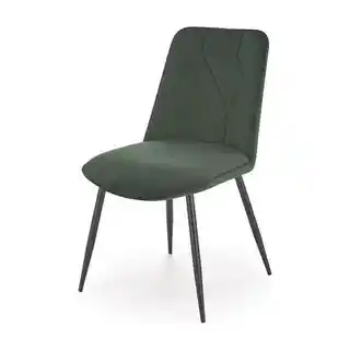 Halmar krzesło K-539, ciemnozielony, drewno, tapicerka tekstylna