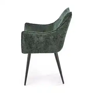 Halmar krzesło K-559, ciemnozielony, drewno, tapicerka tekstylna, nowoczesny design