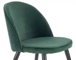 Halmar krzesło tapicerowane K315 w stylu glamour zielone