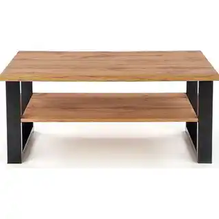 Halmar Ława VENOM U 60x120 Dąb Wotan, czarny