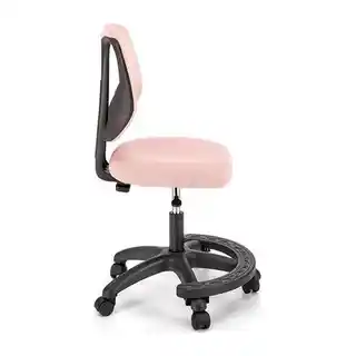 Halmar młodzieżowy fotel obrotowy Nani różowy, ergonomiczny, regulacja wysokości, miękkie siedzisko, stylowy design