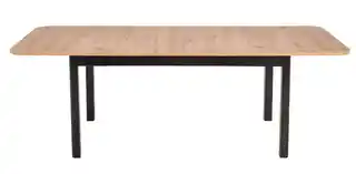 Halmar Stół FLORIAN 90x160-228 Dąb artisan + czarny