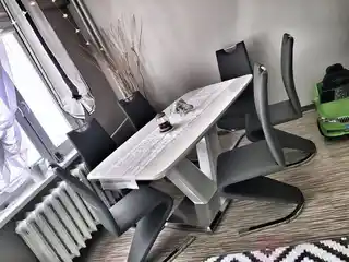 Halmar Stół MISTRAL 90x160-220 Biały połysk