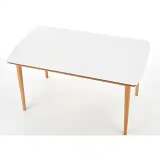 Halmar Stół rozkładany BARRET 80x90 190 cm biały mat dąb Lefkas