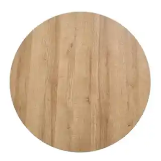 Halmar Stolik kawowy okrągły dąb złoty czarny mat 80 cm Camila