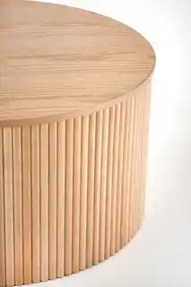 Halmar Stolik kawowy okrągły naturalny mat 80 cm Woody
