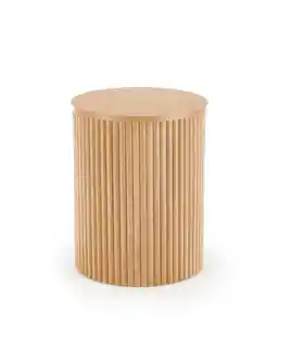 Halmar Stolik kawowy okrągły naturalny mat 80 cm Woody