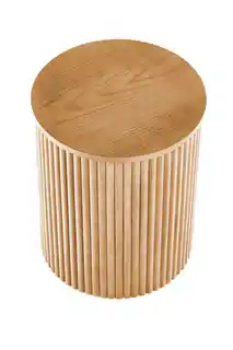 Halmar Stolik kawowy okrągły naturalny mat 80 cm Woody