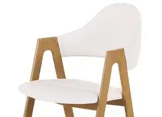 Halmar Stylowe krzesło do kuchni ekoskóra K247 - biały