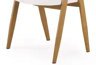 Halmar Stylowe krzesło do kuchni ekoskóra K247 - biały