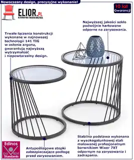 Halmar Zestaw dwóch ław ANTILLA