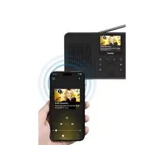 Hama DIR10 Radio FM, DAB, Internetowe Wi-Fi Bluetooth Czarny Radioodbiornik