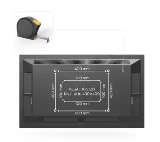 Hama Uchwyt do telewizora LCD/LED VESA 400x400, FullMotion Scissor arms 65