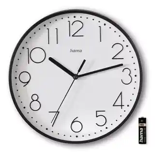 Hama Zegar ścienny Salina 22 cm czarny, kwadratowy, mechanizm kwarcowy