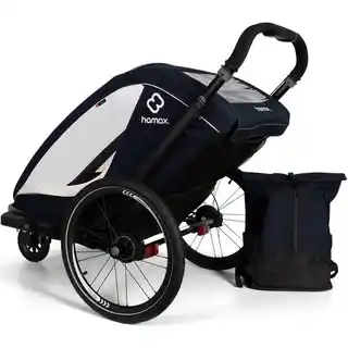 Hamax - Przyczepka rowerowa BREEZE ONE - Navy/cream
