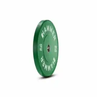 Hammer obciążenie bumper 10 kg, 50 mm, do ćwiczeń siłowych, kompatybilne z systemami treningowymi Hammer