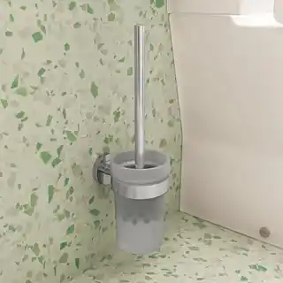 Hansgrohe 41722000 Logis Universal Szczotka do WC z pojemnikiem, montaż ścienny, chrom
