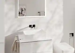 Hansgrohe 73051670 Tecturis E Jednouchwytowa bateria umywalkowa ścienna, podtynkowa z wylewką 22,5 cm Czarny Matowy