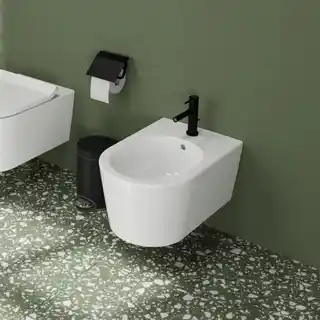 Hansgrohe 73201670 Tecturis S Jednouchwytowa bateria bidetowa z kompletem odpływowym Czarny Matowy