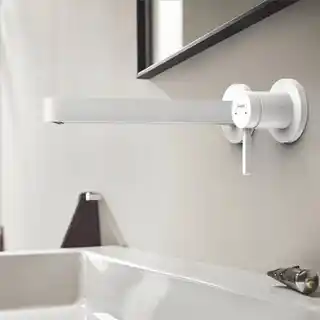 Hansgrohe Finoris Bateria umywalkowa ścienna 22,5 cm biały mat 76050700