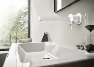 Hansgrohe Finoris Bateria umywalkowa ścienna 22,5 cm biały mat 76050700