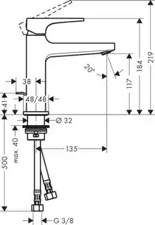 Hansgrohe Metropol Bateria umywalkowa chrom 32506000