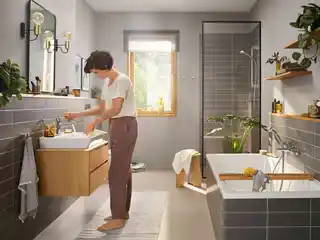 Hansgrohe Rebris E Bateria umywalkowa CoolStart bez korka chrom 72560000