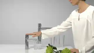 Hansgrohe Talis Select E Bateria umywalkowa wysoka chrom 71753000