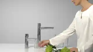 Hansgrohe Talis Select E Bateria umywalkowa wysoka chrom 71753000