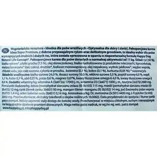 Happy Dog Supreme Sensible Indie karma wegetariańska 10 kg