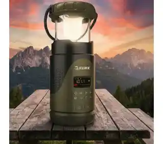 Hawk Expedition R30 Na korbkę, Solarne, Latarka, Radio FM Zielony Radioodbiornik