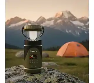 Hawk Expedition R30 Na korbkę, Solarne, Latarka, Radio FM Zielony Radioodbiornik