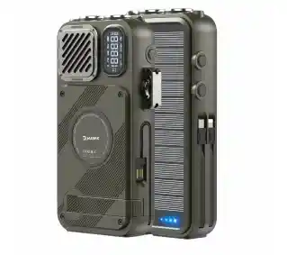 Hawk R40 Na korbkę, Solarne, Latarka, Radio FM Bluetooth Zielony Radioodbiornik