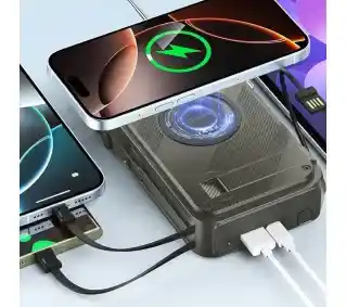 Hawk R40 Na korbkę, Solarne, Latarka, Radio FM Bluetooth Zielony Radioodbiornik