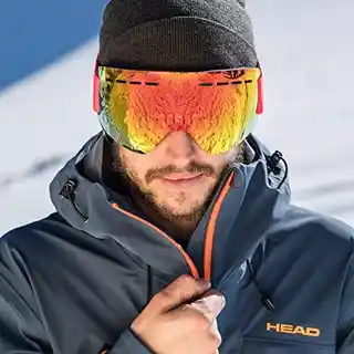 HEAD Solar FMR okulary narciarskie snowboardowe uniseks czerwone, 394437 L