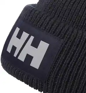 Helly Hansen Czapka HH BOX Beanie kolor granatowy z grubej dzianiny 53648