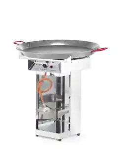 Hendi grill gazowy Fiesta 800 7000W, 800x800x900mm, miejsce na butlę, patelnia, stal nierdzewna