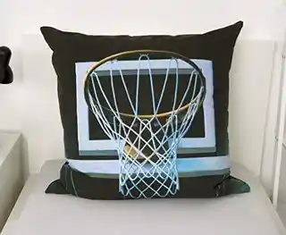 Herding Pościel bawełniana 140x200 koszykówka sportowa kosz młodzieżowa, jedna poszewka 80x80, kolekcja Basketball 7844